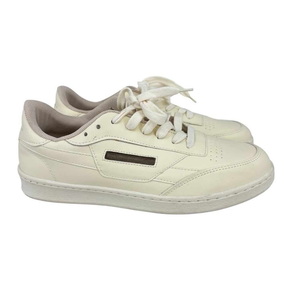 Oliver Cabell Vegan Low Top Sneaker Shoe Womens Size EU 40 Cream Made in Italy